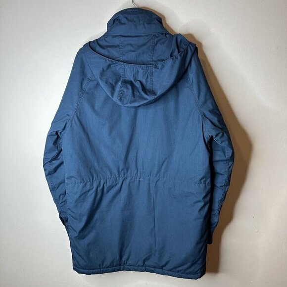 Woolrich Men's Blue Parka Long Chore Jacket Coat Vintage Made In USA Large - Picture 7 of 16